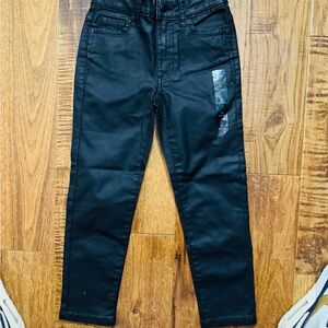 Girls NWTBlack High-Waisted Jeans with sheen size 7